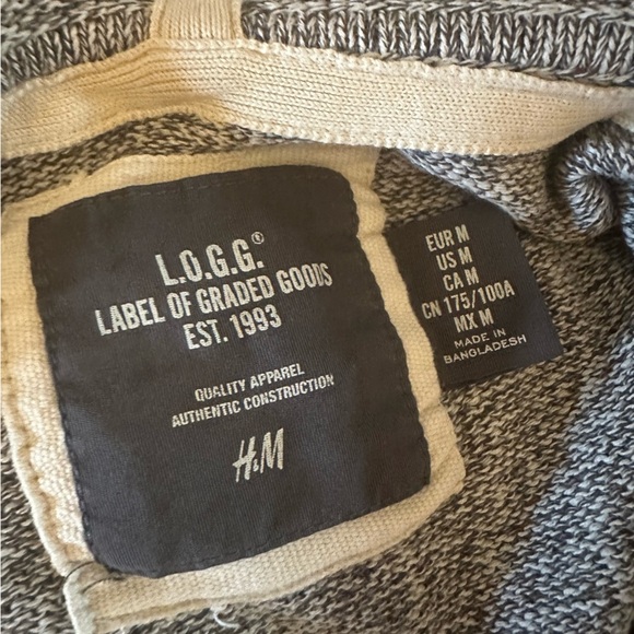 H&M - Gray Knit Hooded Sweater Relaxed Fit (Size M) - Picture 7 of 12